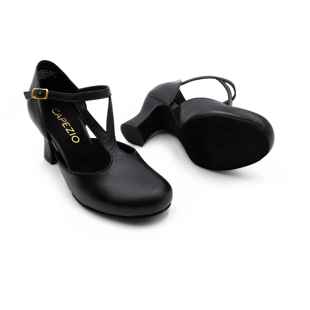 Capezio 849-Shanel Broadway Character Shoe 2.5" Suede Sole