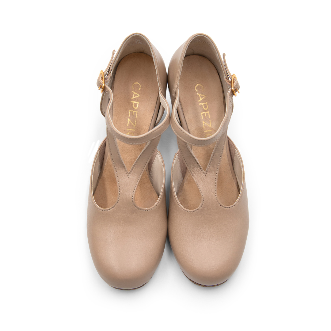 Capezio 849-Shanel Broadway Character Shoe 2.5" Suede Sole