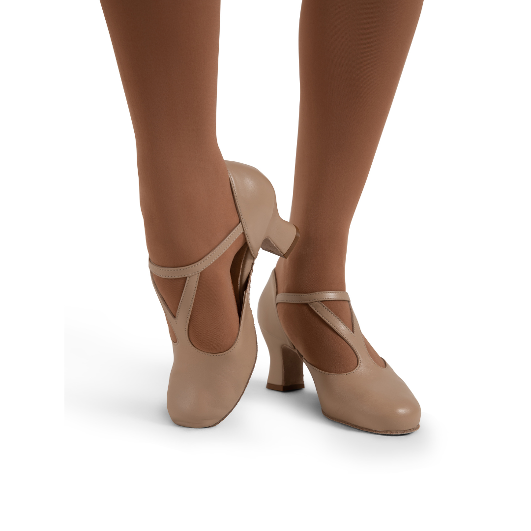 Capezio 849-Shanel Broadway Character Shoe 2.5" Suede Sole
