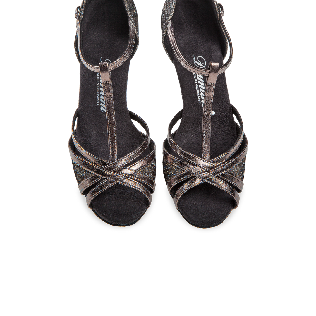 Diamant 205-077-656-Soulier de Danse  2" Semelle Suede SYNTH. BRONZE  / BRONZE BROCADE