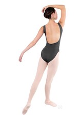 Eurotard 44492-Adult Open Back Tank Leotard-BLACK