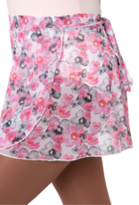 Capezio 12186W-Adult Printed Mesh Wrap Skirt