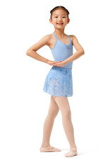 Mirella MS149C-Printed Mesh Pull on Skirt