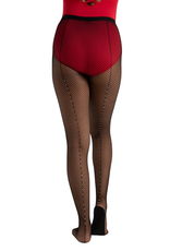 Capezio 3005W-Professional Rhinestone Fishnet-BLACK
