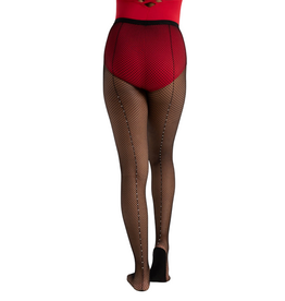 Capezio 3005W-Collant Résille Professionnelle-NOIR