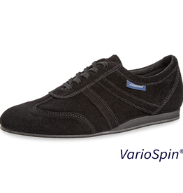 Diamant 133-426-001-V-Ballroom Shoes Plastic VarioSpin Sole Width Wide Suede-BLACK