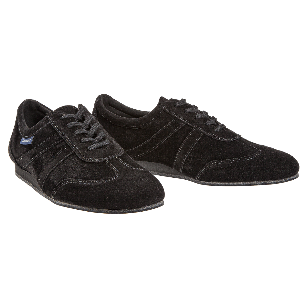 Diamant 133-426-001-V-Ballroom Shoes Plastic VarioSpin Sole Width Wide Suede-BLACK