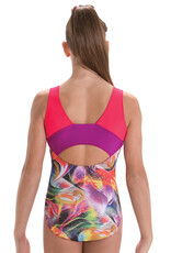MotionWear 1654-194-Gym Front Eclipse Open Back Leotard-BONEFIRE-PA