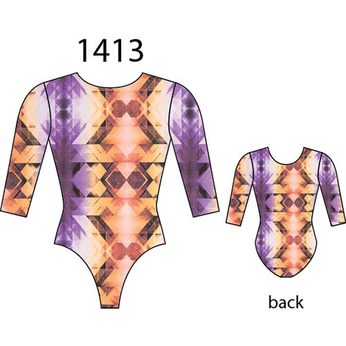 MotionWear 1413-Gym 3/4 Sleeve Leo-HORIZON-MA