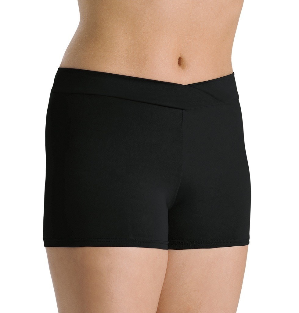 MotionWear 7113-V-Waist Shorts DriLine-BLACK-XLARGE