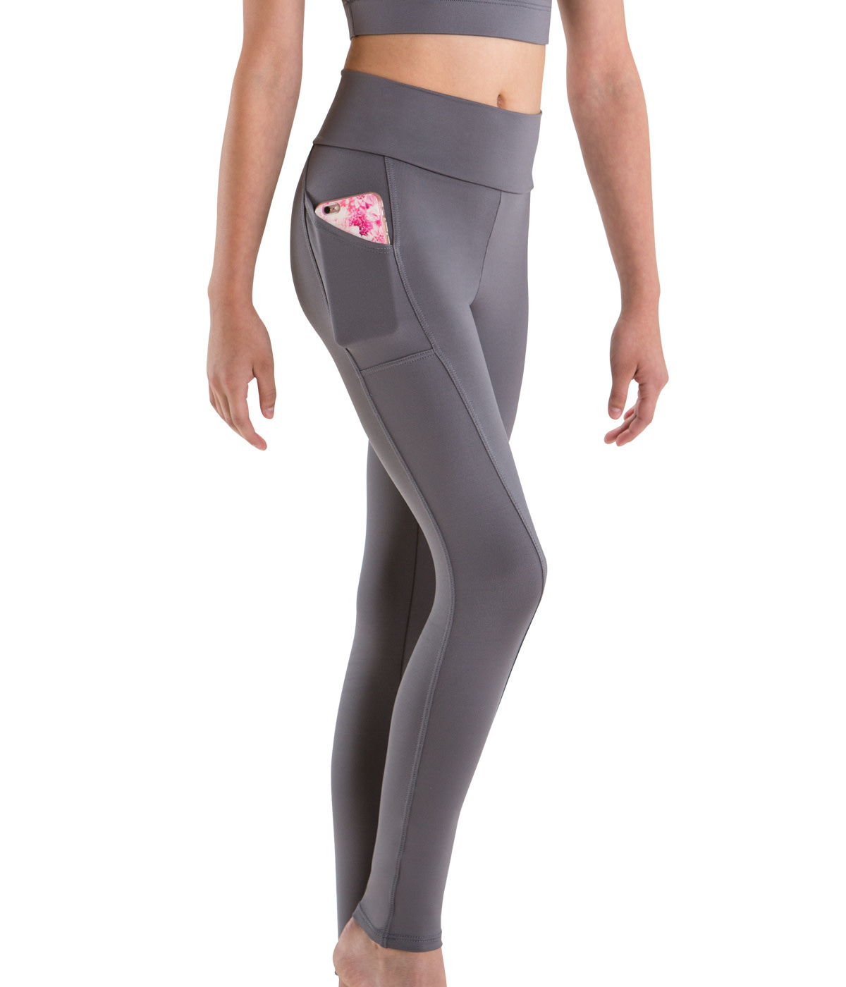 MotionWear 7161-Roll Top Poket Legging-SMALL