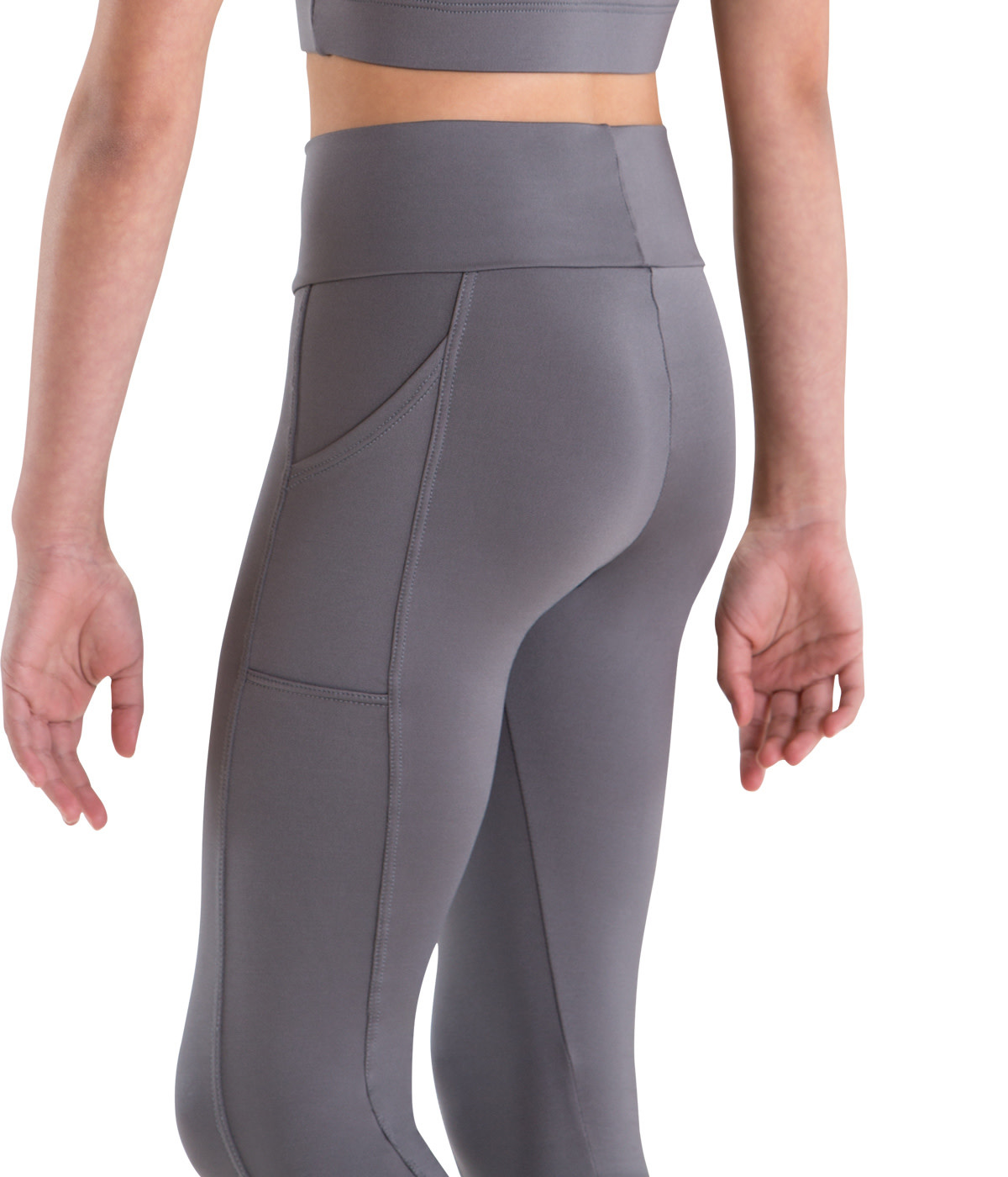 MotionWear 7161-Roll Top Poket Legging-SMALL