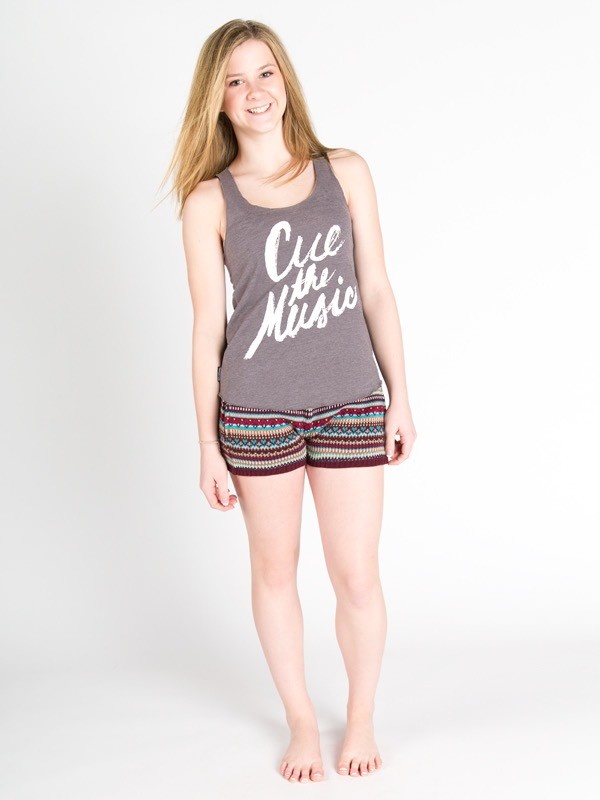 Sugar & Bruno D7655-Cue Music Racerback-GRAY