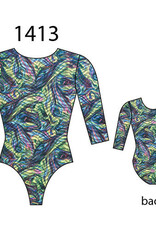 MotionWear 1413-Gym 3/4 Sleeve Leo-WINDS-MA