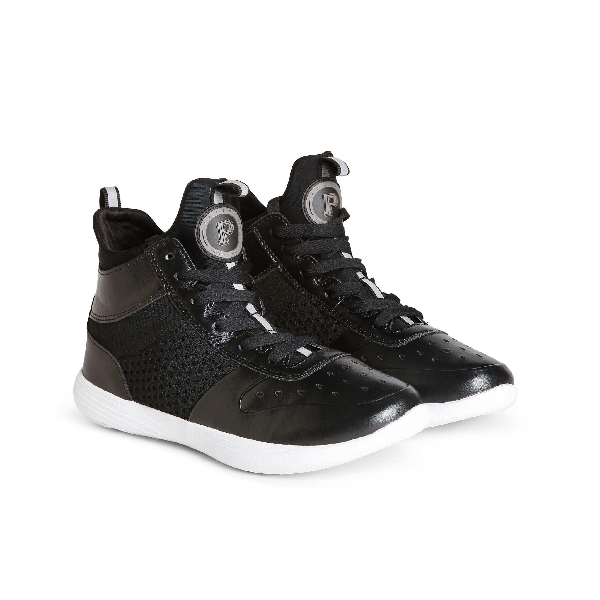 Pastry Dance PA191001-Adulte Ultimate Hip Hop Sneakers-BLACK / WHITE