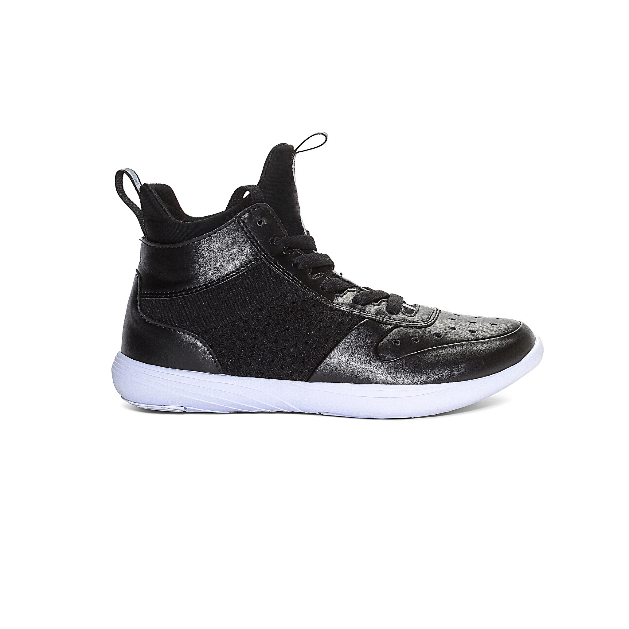 Pastry Dance PA191001-Child Ultimate Hip Hop Sneakers-BLACK / WHITE