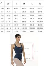 Intermezzo 31566-Cap Sleeve Leotard Mesh Insert-BLACK XLARGE