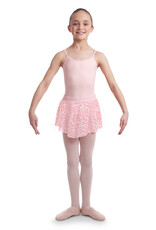 Bloch CR6511-Chanelle Animal printed mesh pull on skirt-PINK-6X7