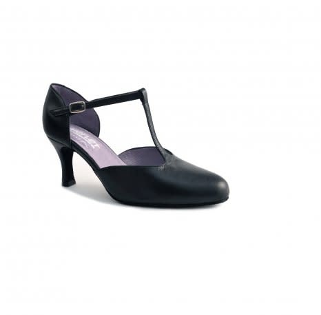 Merlet NINA-001-Soulier de Danse 2.5" Semelle Suede Coui Metis-NOIR