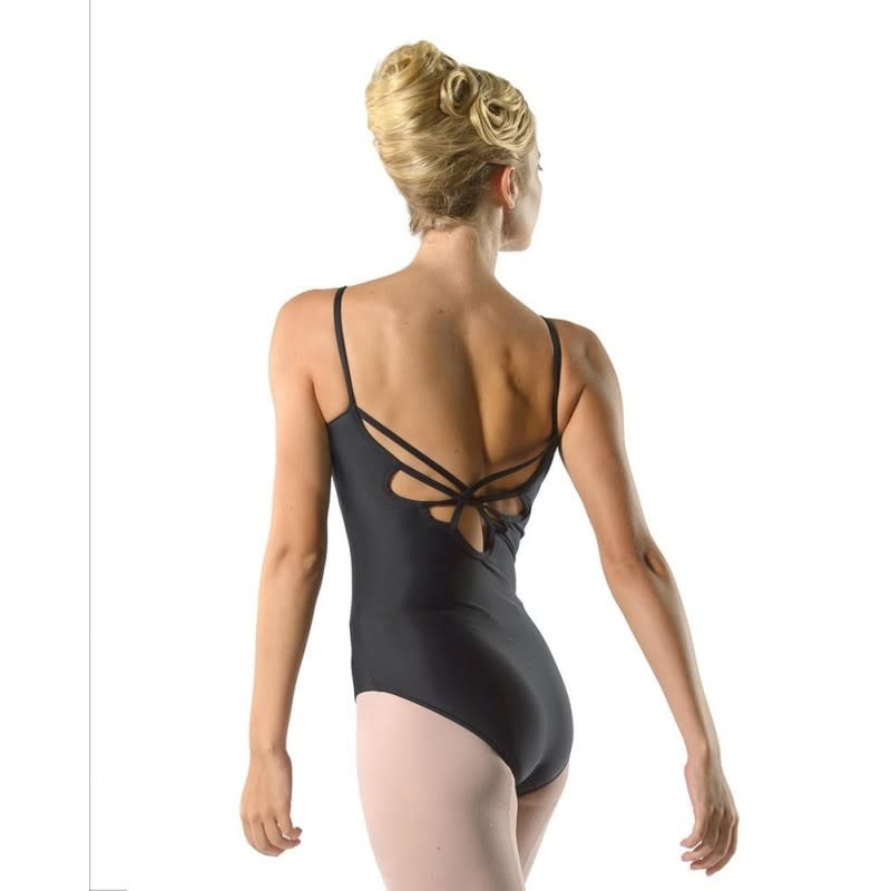 Ballet Rosa AURA-Leotard With Stretch Lace Sweetheart Strap design-CAFÉ AU LAIT-42 (L)