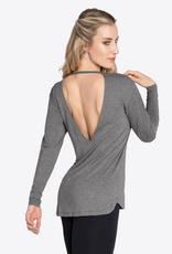 SoDanca RDE-2342-Zilla Long Sleeve Top-GREY