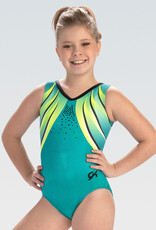 GK 3818-Gk Elite Leotard-SEAGLASS SURGE-ADULT LARGE