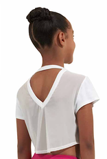 Bloch CZ9332-Kyla Loose Fit Mesh BackCropped T-Shirt-6X7