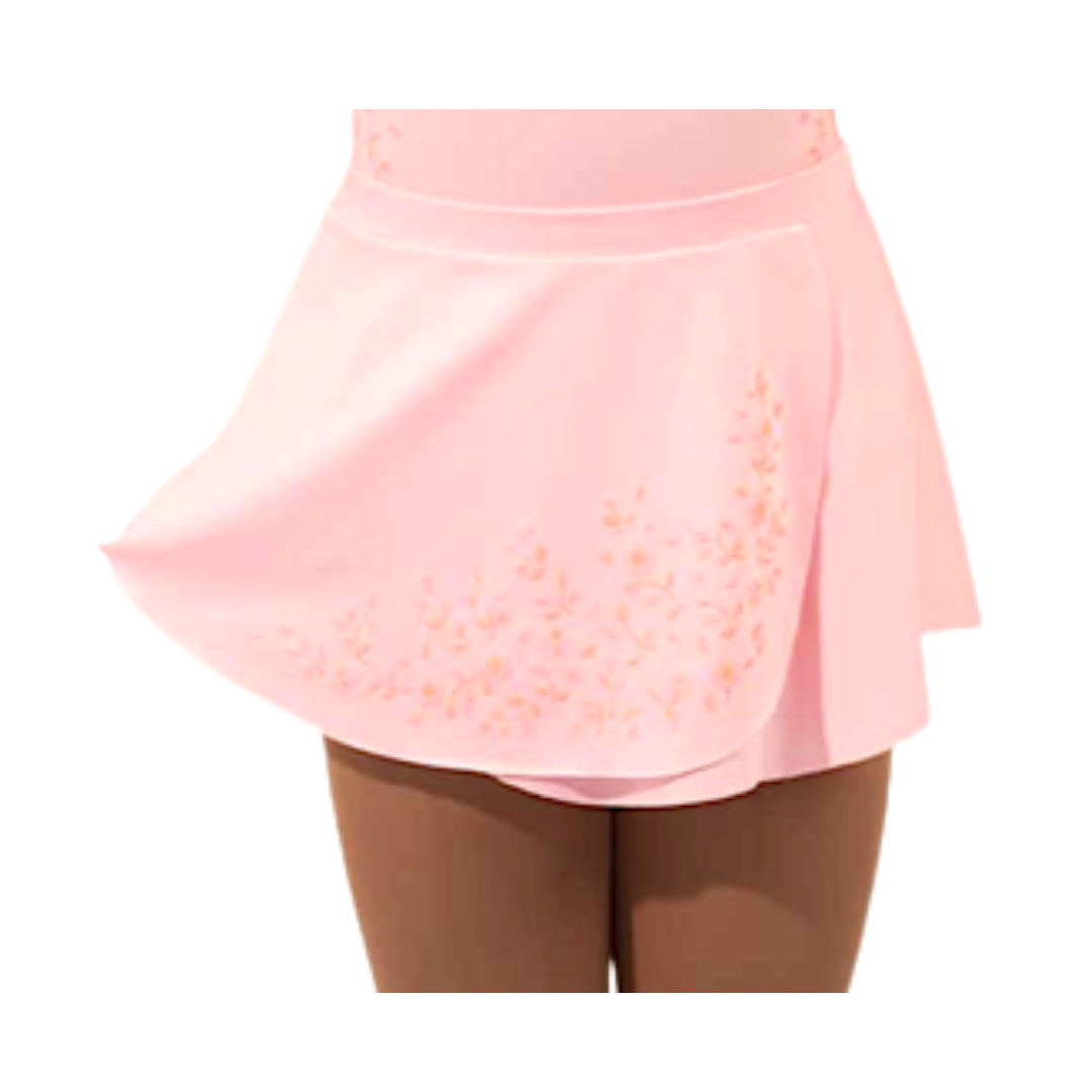 Bloch CR4341-Bella Flower Print Pull on Skirt-PINK-6X7