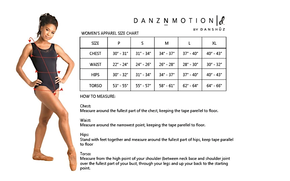 Danshuz 22125A-Leotard Col Montant Adulte-NOIR -LARGE