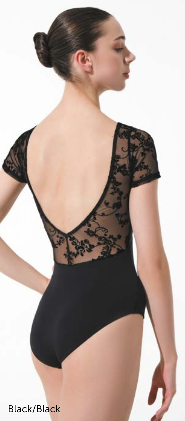 Grishko DA3010MP-Ocala Cap Sleeve Leotard-ROULETTE/PINK-LARGE