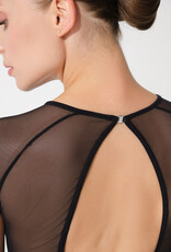 Grishko DA2078MP-NANETTE-High Neck Cap Sleeve Leotard-COFFEE