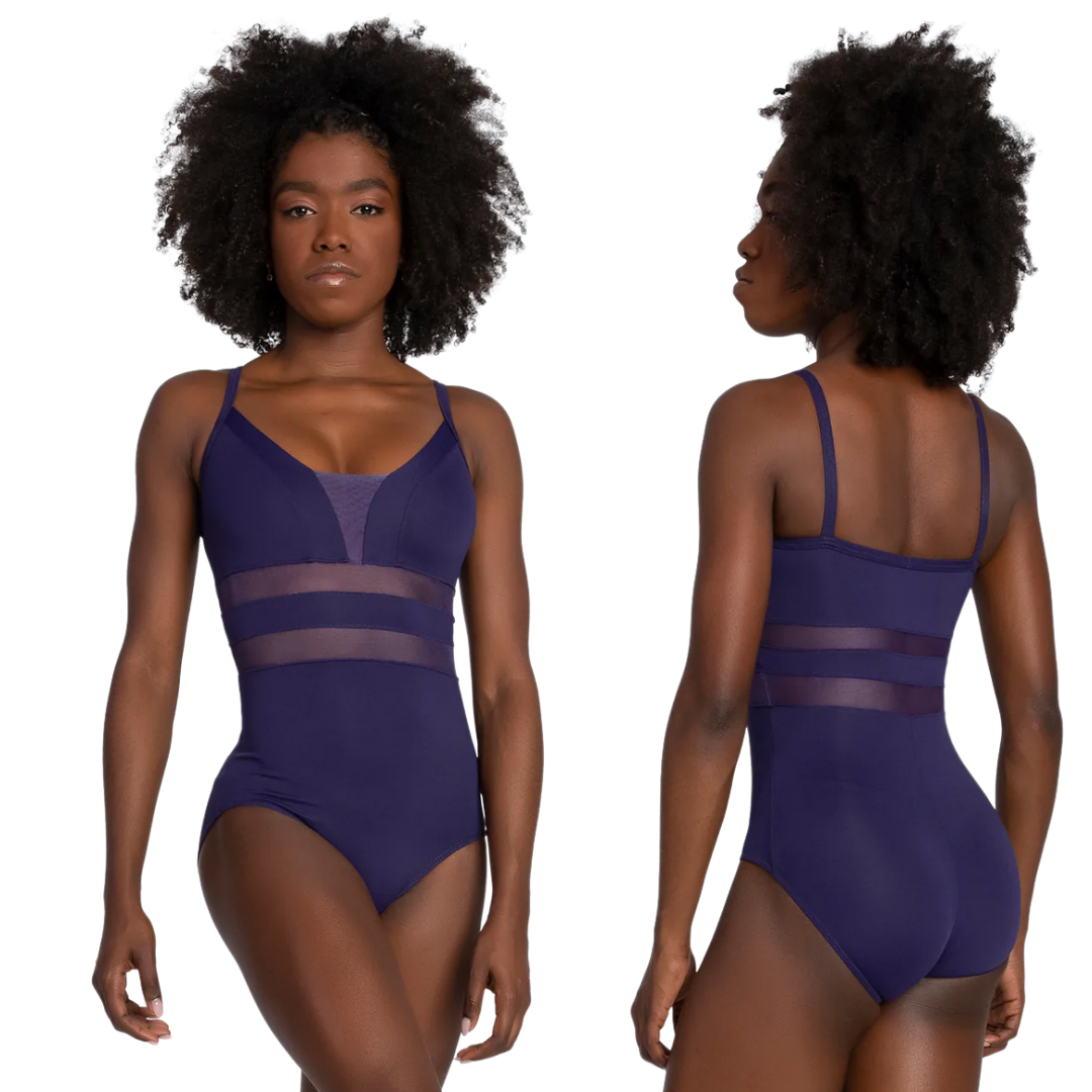SoDanca RDE-2544-Rome Adult Cami Leotard Insert Mesh