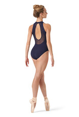 Bloch L0545B-Arya Leotard Col Montant Dos Ouvert-TWILIGHT