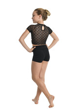 Danshuz 23303C-Dance Heart Top-BLACK-8-10