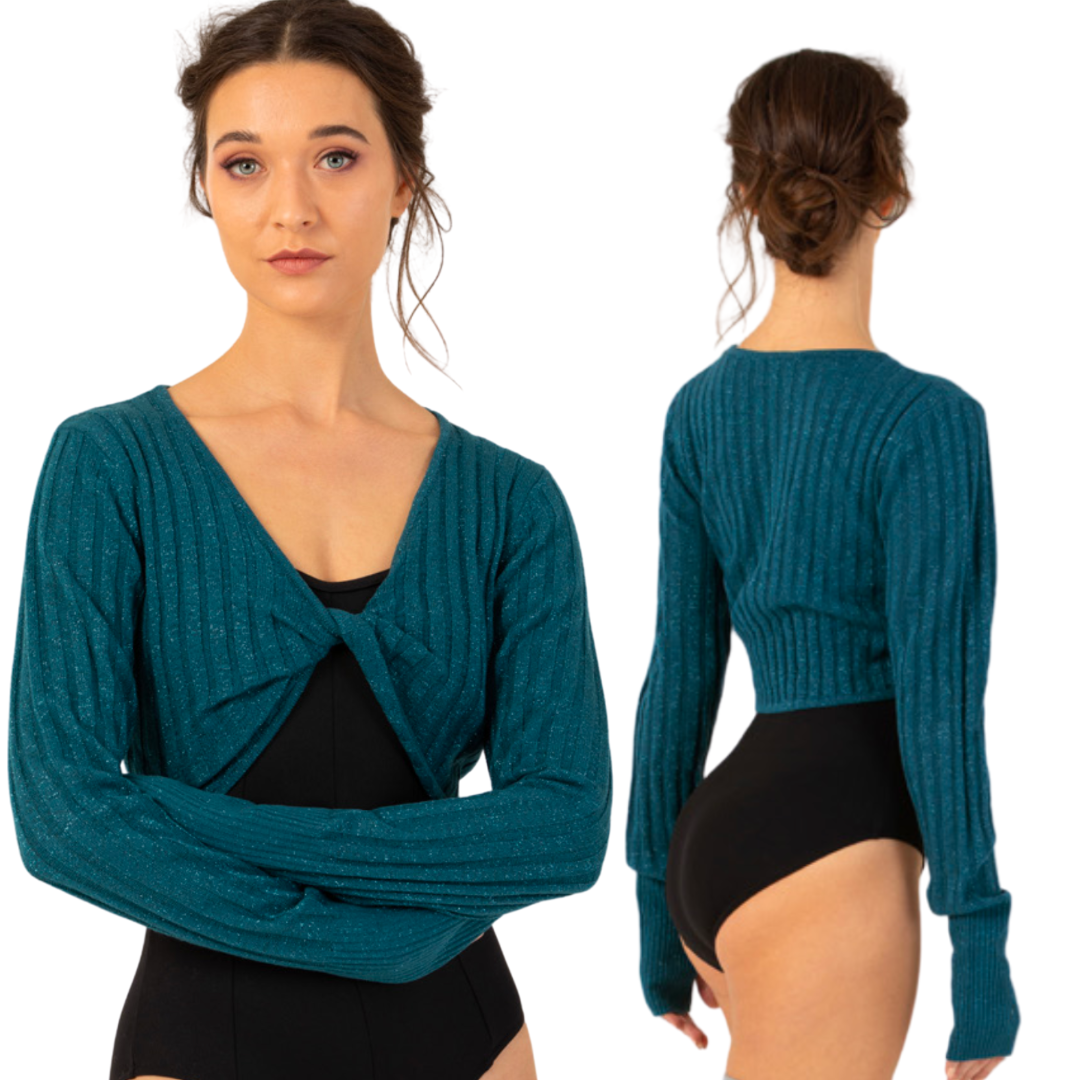 Bloch Z1289-Hope Knitted Twist Long Sleeve Top