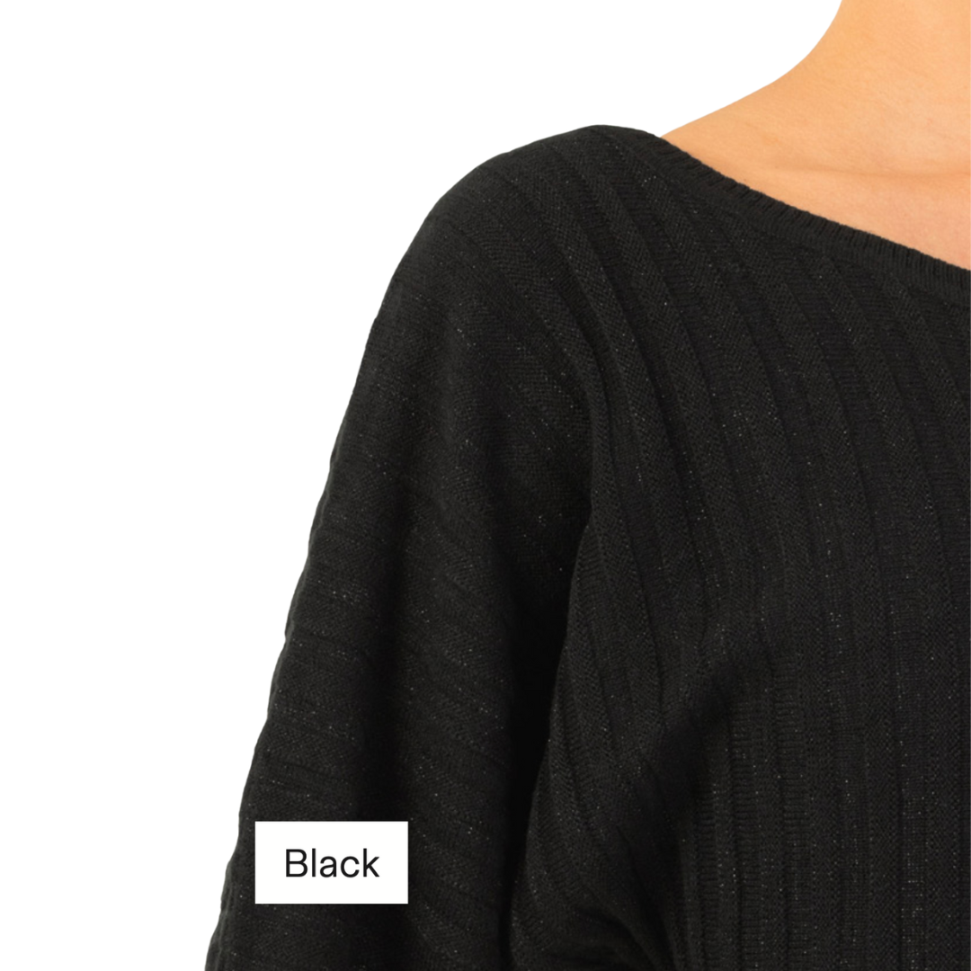 Bloch Z1289-Hope Knitted Twist Long Sleeve Top