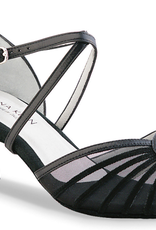 Anna Kern 624-50-Souliers de Danse Sociale 2" Semelle de Suède Cuir Nappa-NOIR