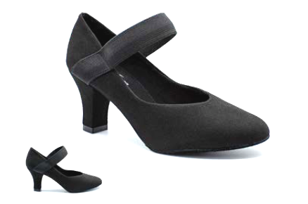 SoDanca BL188-RANDY-Ballroom Shoes 2.5" Suede Sole Micro-Suede Upper-BLACK