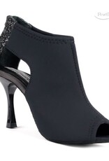 Portdance PD810-Ballroom Shoes 3.2'' Suede Sole Neoprene-BLACK