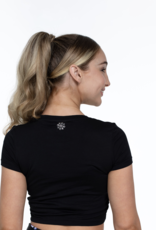 Bloch FM813-Girl Mock Tie Crop-T