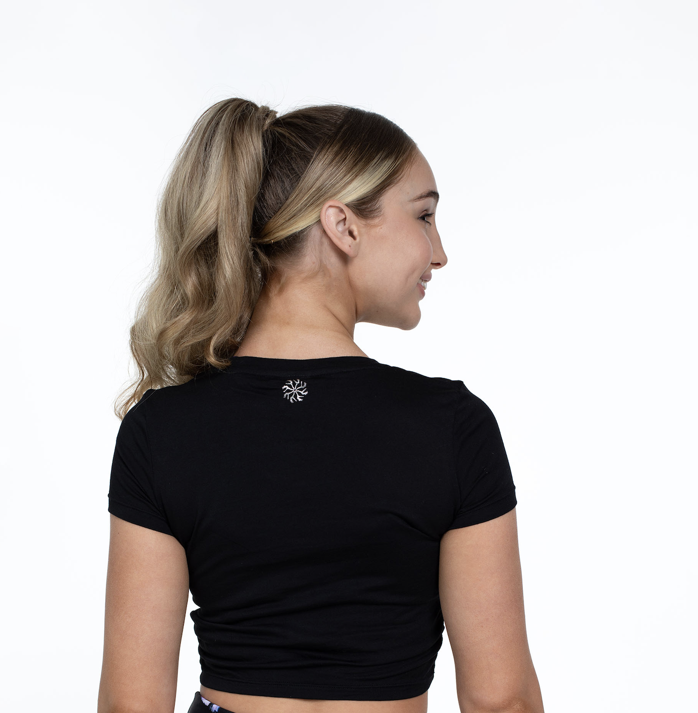 Bloch FM813-Girl Mock Tie Crop-T