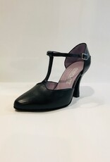 Merlet LARA-1300-001-Ballroom Shoes 3" Suede Sole Metis Leather-BLACK
