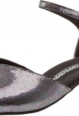 Diamant 001-011-138-Ballroom Shoes 1.5" Suede Sole Puntino Leather-BLACK / SILVER