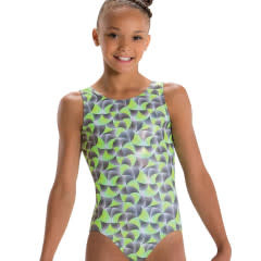 MotionWear 1410-841-Gym Tank Leotard-LETS GO LIME-PA