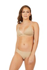 Capezio 3777W-Deep Neck Clear Back Bra