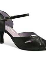 Merlet SAPHIR-Ballroom Shoes 2.5" Suede Sole Canaula Leather-BLACK