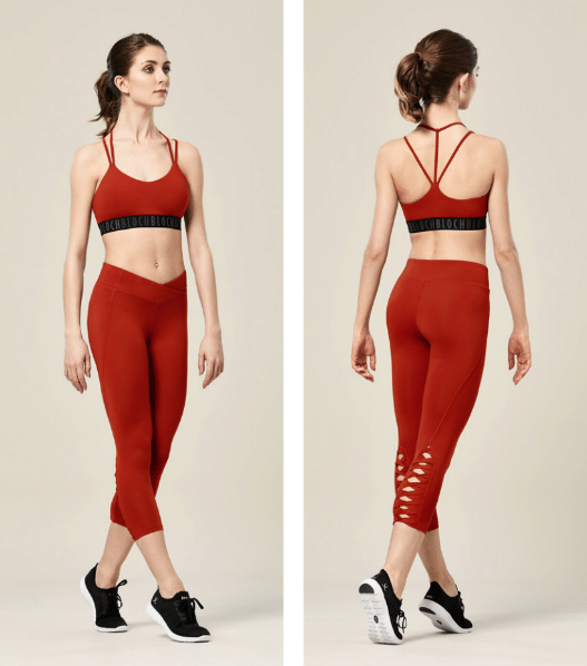 Bloch FP5247-Cameo Twist Panel Detail 7/8 Length Leggings
