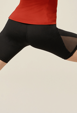 Bloch FR5061-Satine Bloch Logo Elastic High Waist Biker Shorts
