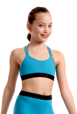 Bloch FT5088C-Alexia Bloch Logo Elastic Double Strap Crop Top
