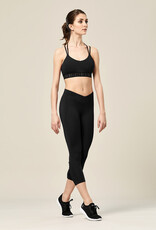 Bloch FP5247-Cameo Leggings de Longueur 7/8 Avec Panneau Torsadé